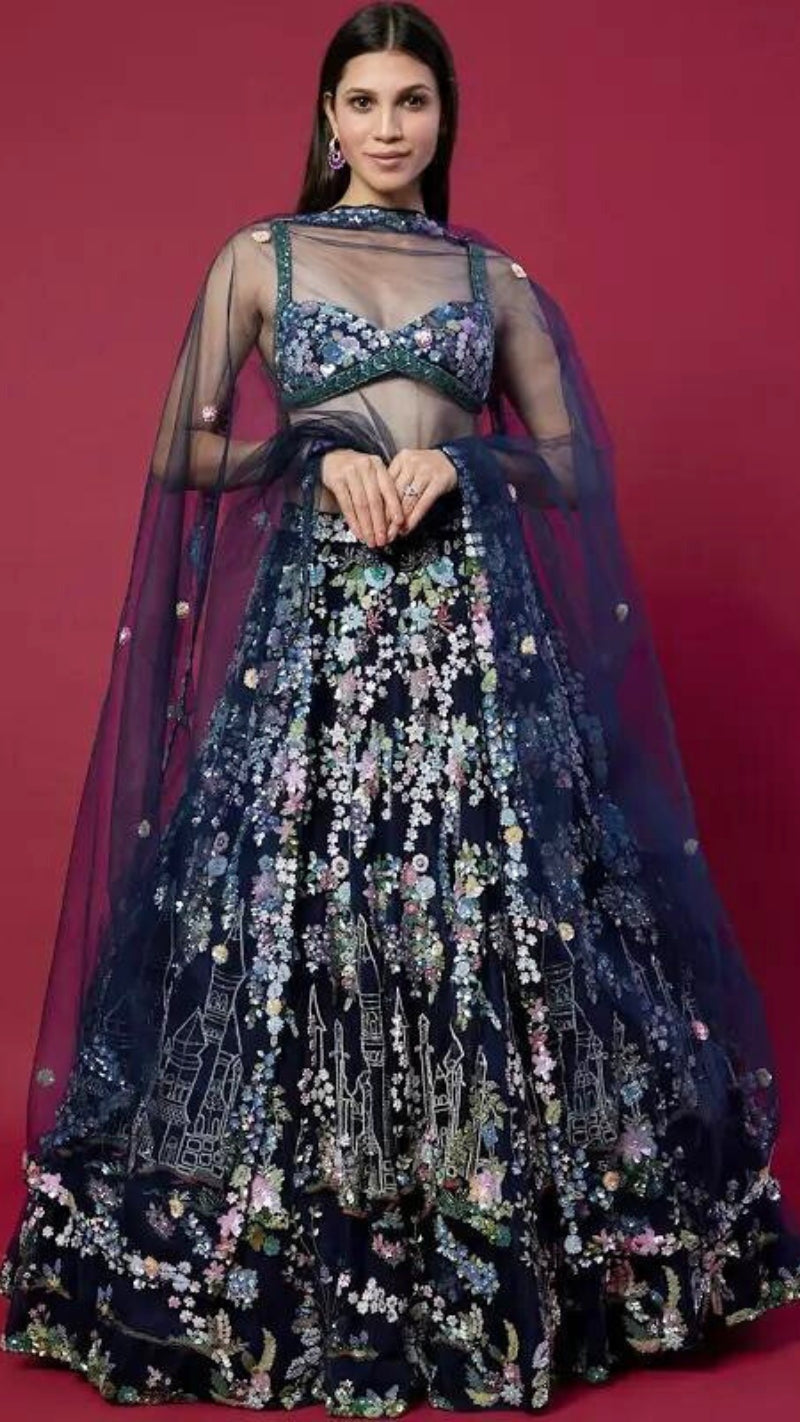Luxurious Blue Lehenga
