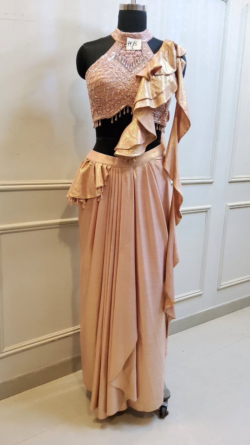 Very Classy Designer Embellished Drape Saree