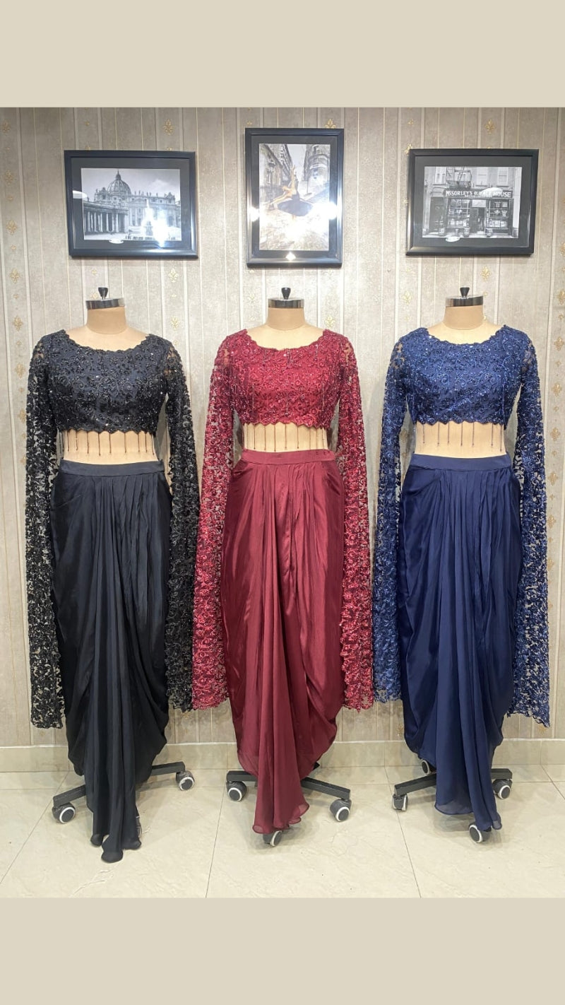 Very Classy Two-Piece Designer Dress